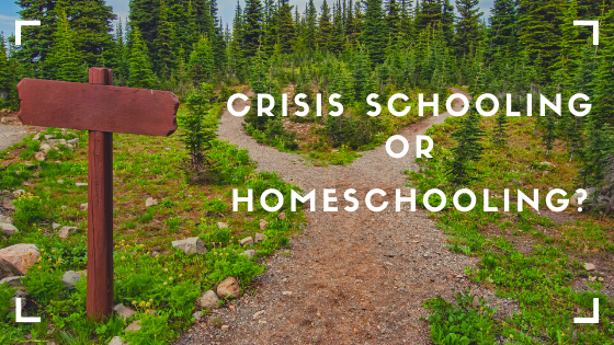 Are Crisis Schooling and Homeschooling the Same Thing?